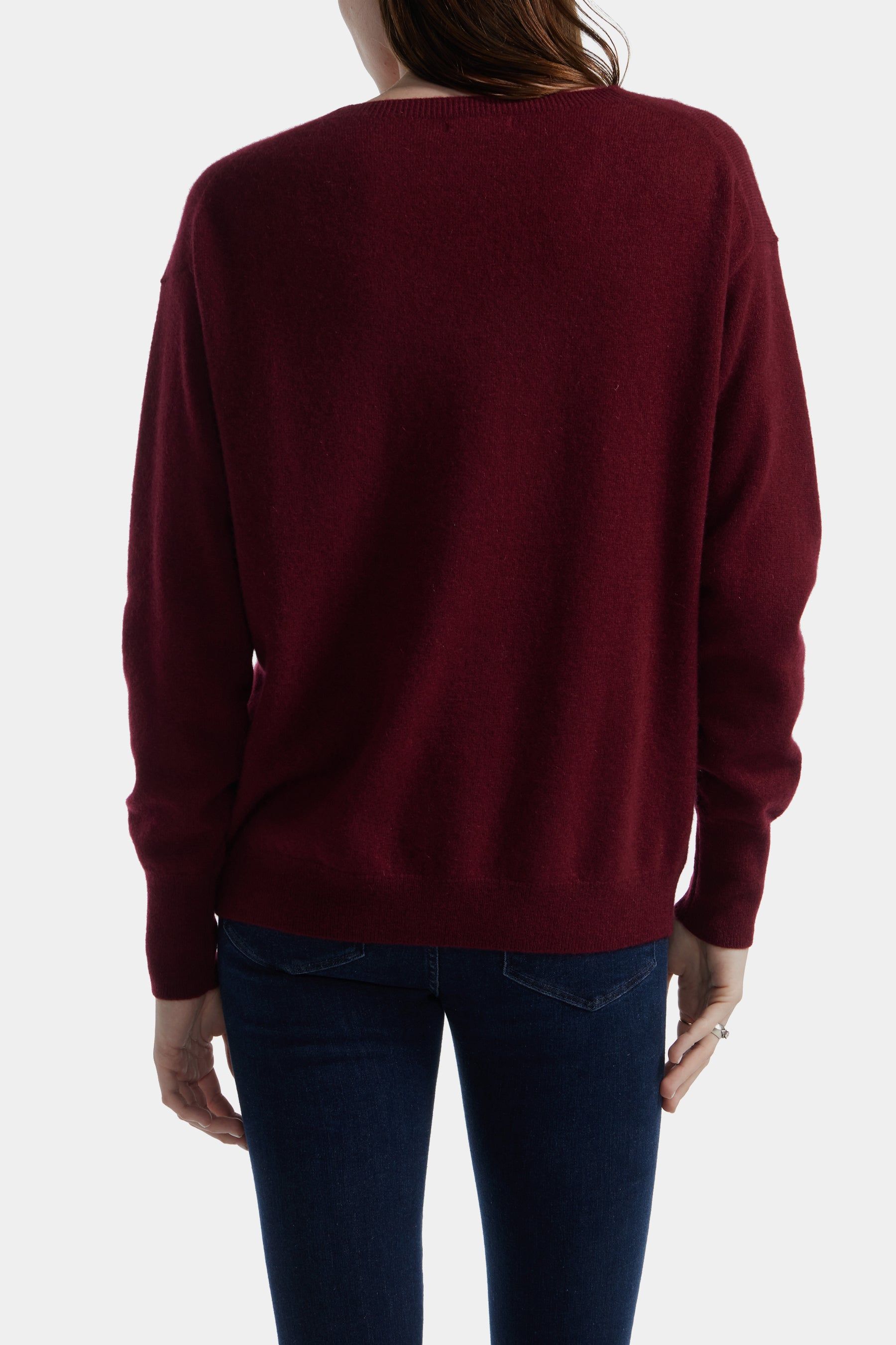 Cashmere V-neck Drop Shoulder Sweater sold by Lord & Taylor product image thumbnail 2