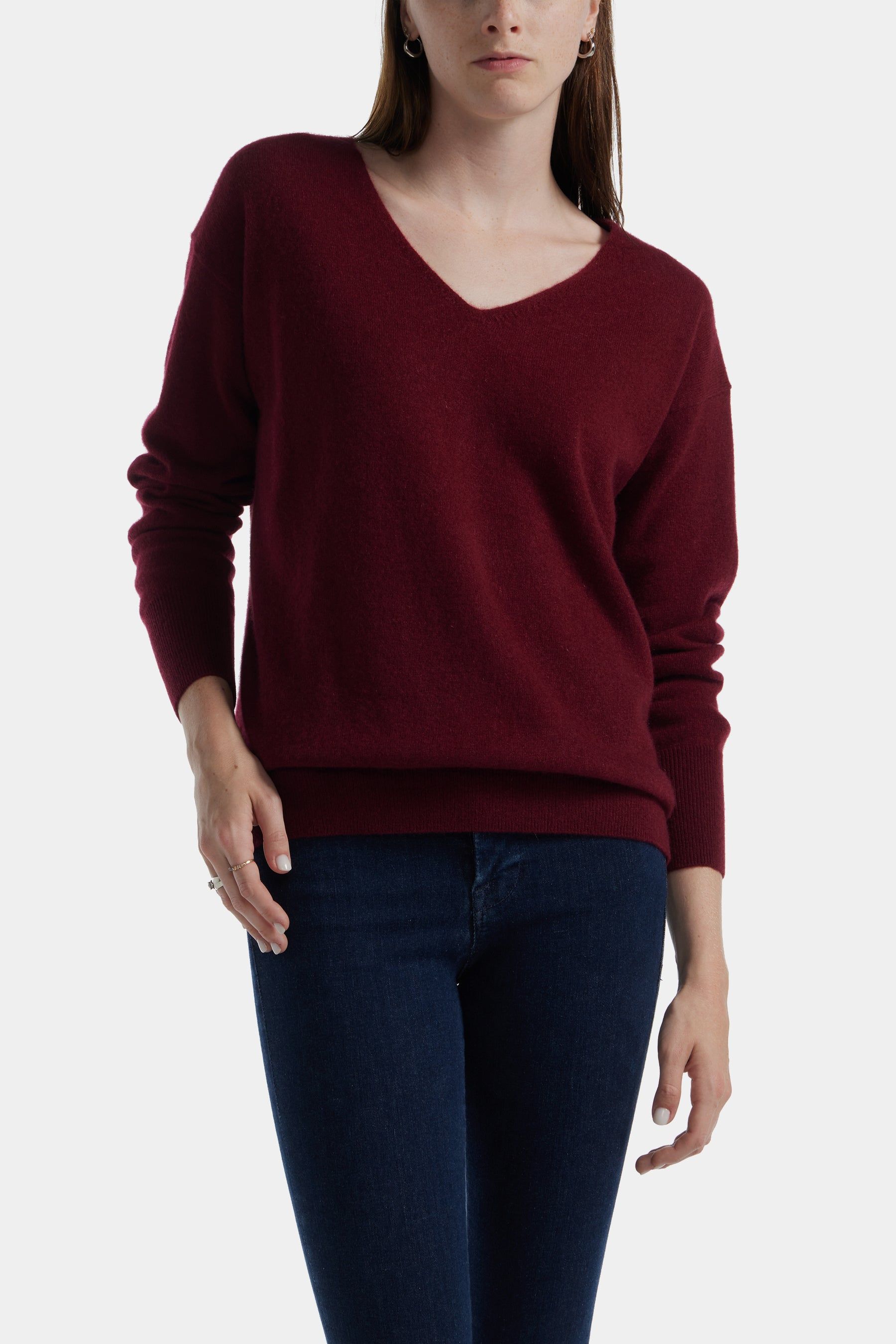 Cashmere V-neck Drop Shoulder Sweater sold by Lord & Taylor product image thumbnail 25