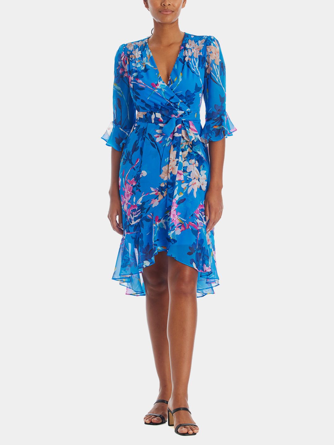 Floral Chiffon Wrap Dress sold by Lord & Taylor