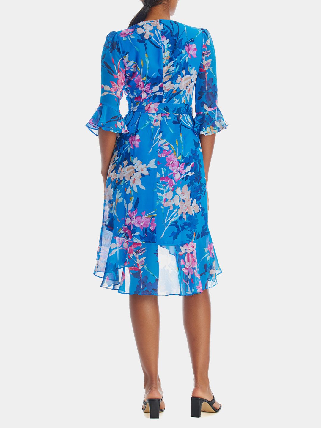 Floral Chiffon Wrap Dress sold by Lord & Taylor product image thumbnail 3