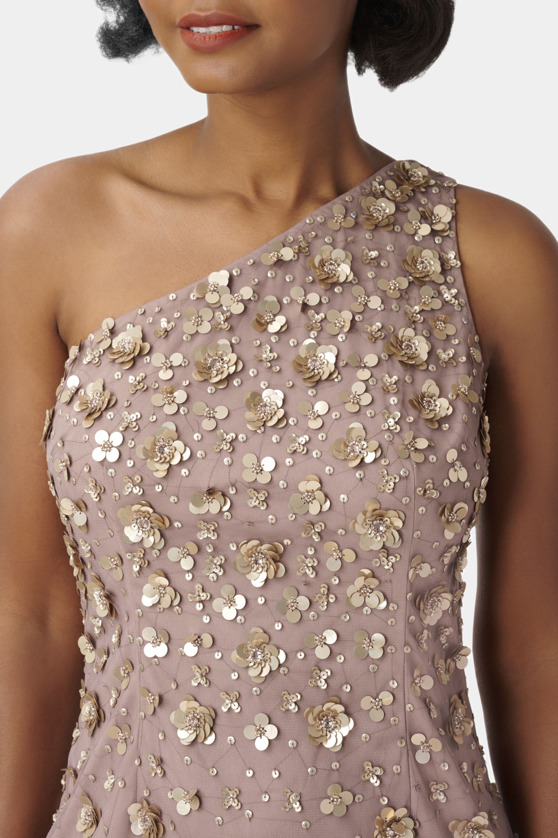 One Shoulder Beaded Gown sold by Lord & Taylor product image thumbnail 4