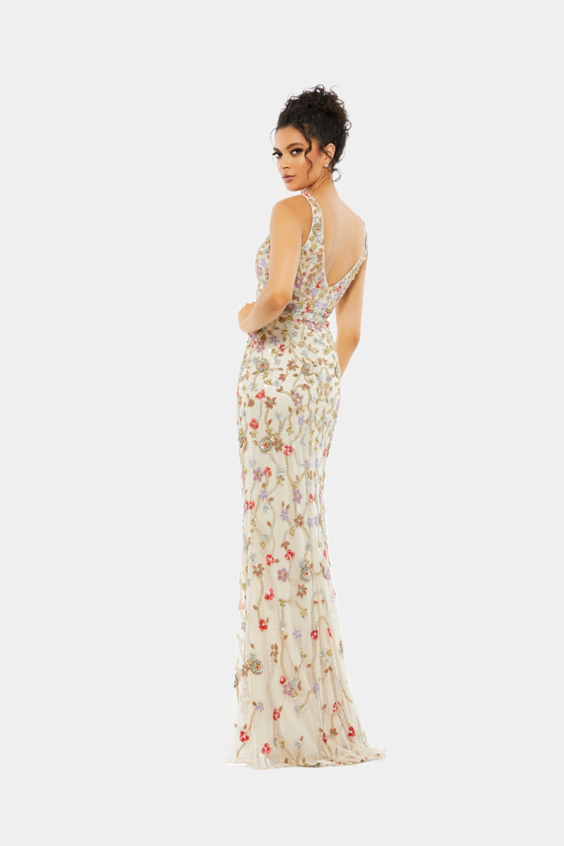 Bead Embellished Sleeveless Gown sold by Lord & Taylor product image thumbnail 3