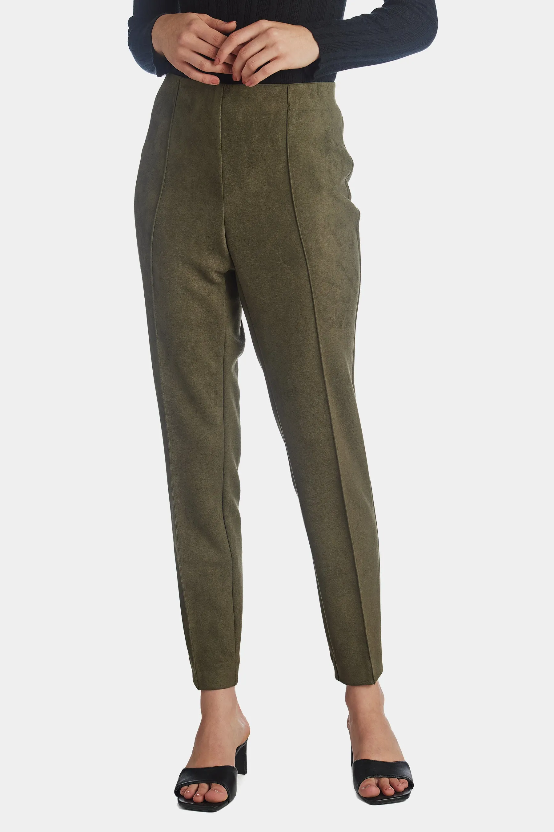 Scuba Suede Pull On Slim Ankle Pant sold by Lord & Taylor