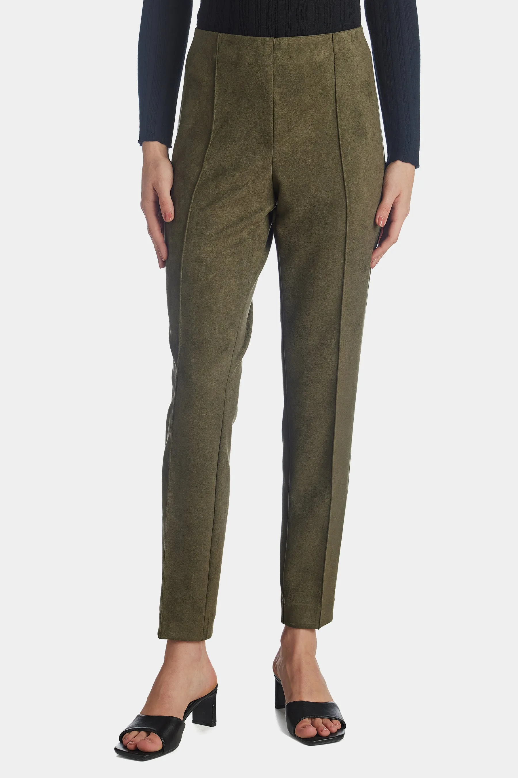 Scuba Suede Pull On Slim Ankle Pant sold by Lord & Taylor product image thumbnail 2