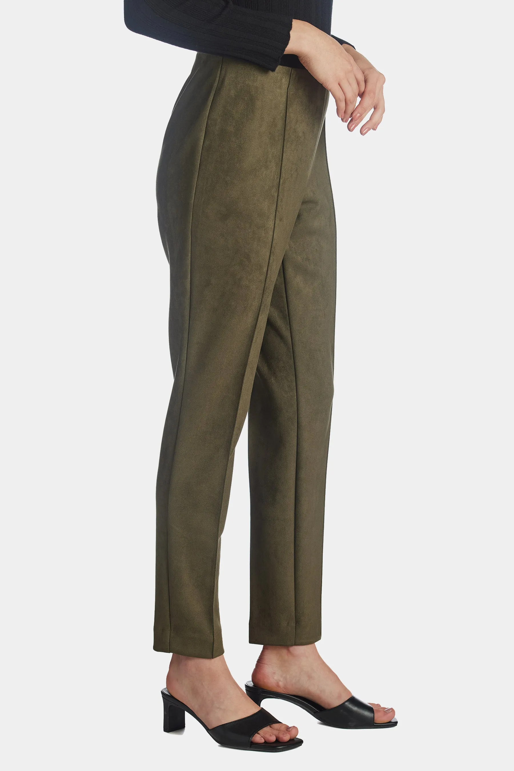 Scuba Suede Pull On Slim Ankle Pant sold by Lord & Taylor product image thumbnail 3