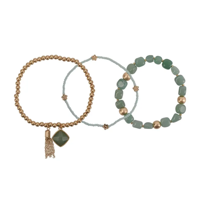 Three Piece Beaded Stretch Bracelets sold by Lord & Taylor