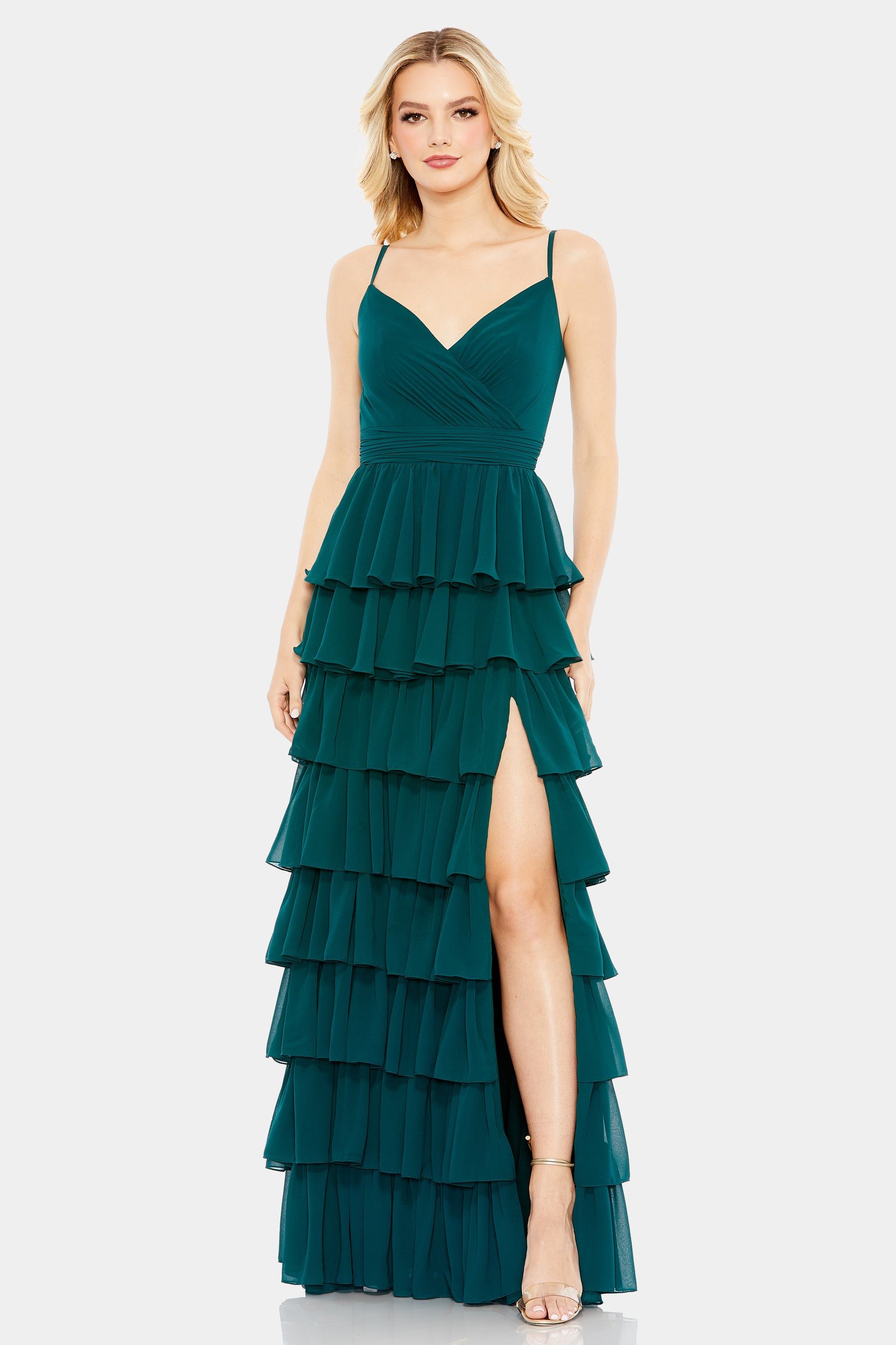 Sleeveless Tiered Ruffle Gown sold by Lord & Taylor product image thumbnail 3