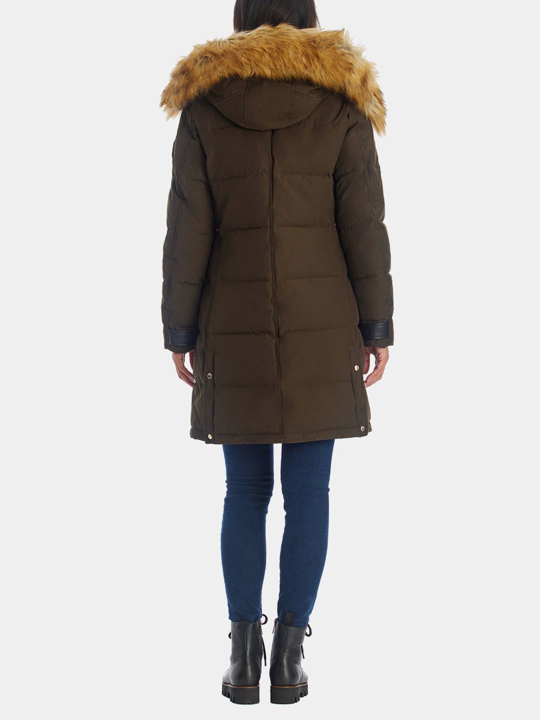 Faux Fur Hooded Puffer Coat sold by Lord & Taylor product image thumbnail 6
