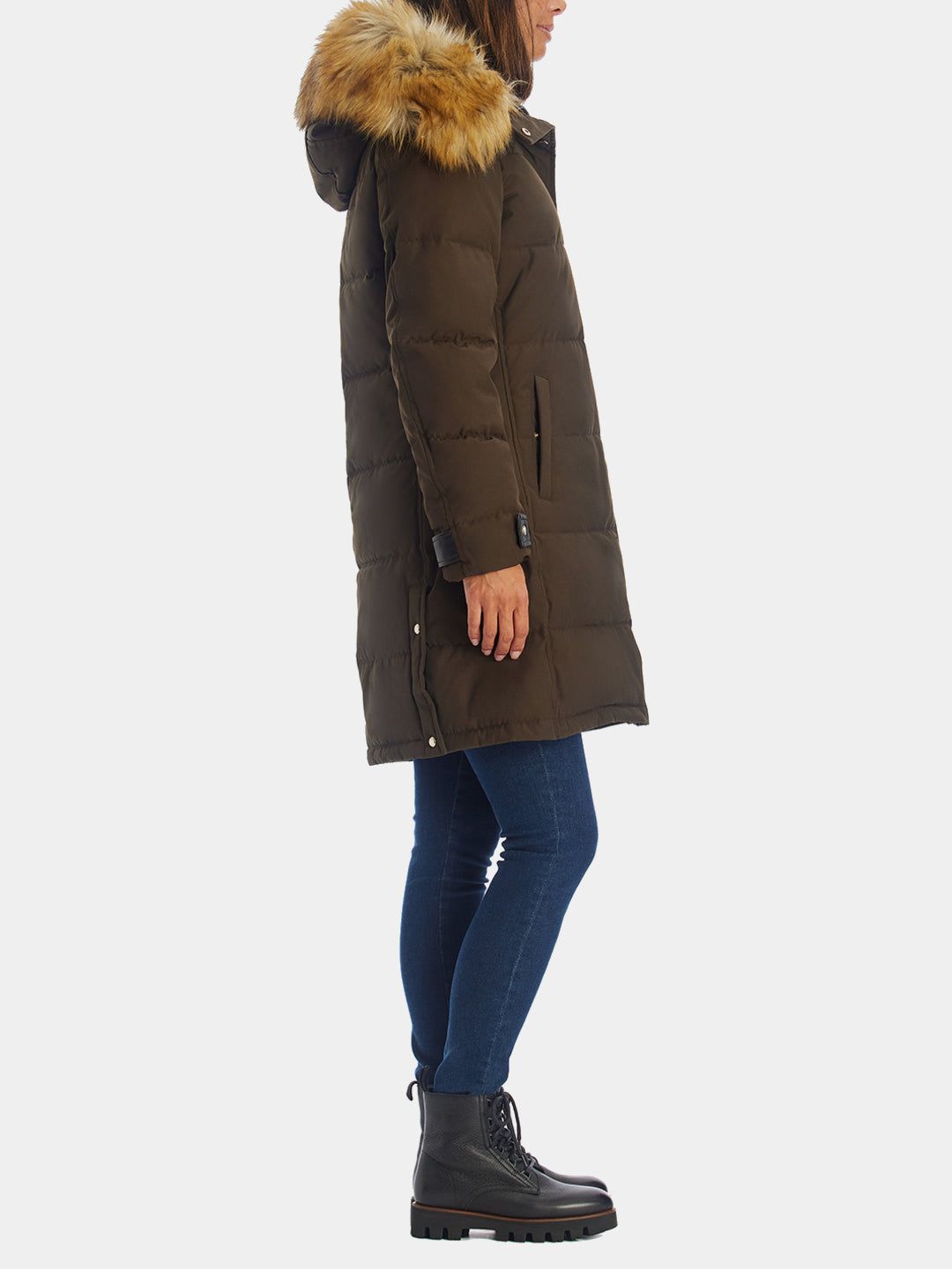 Faux Fur Hooded Puffer Coat sold by Lord & Taylor product image thumbnail 5