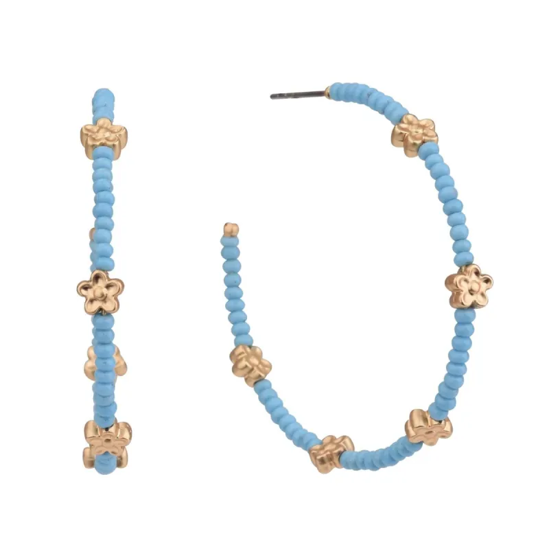 Seed Bead Post Hoop Earrings sold by Lord & Taylor