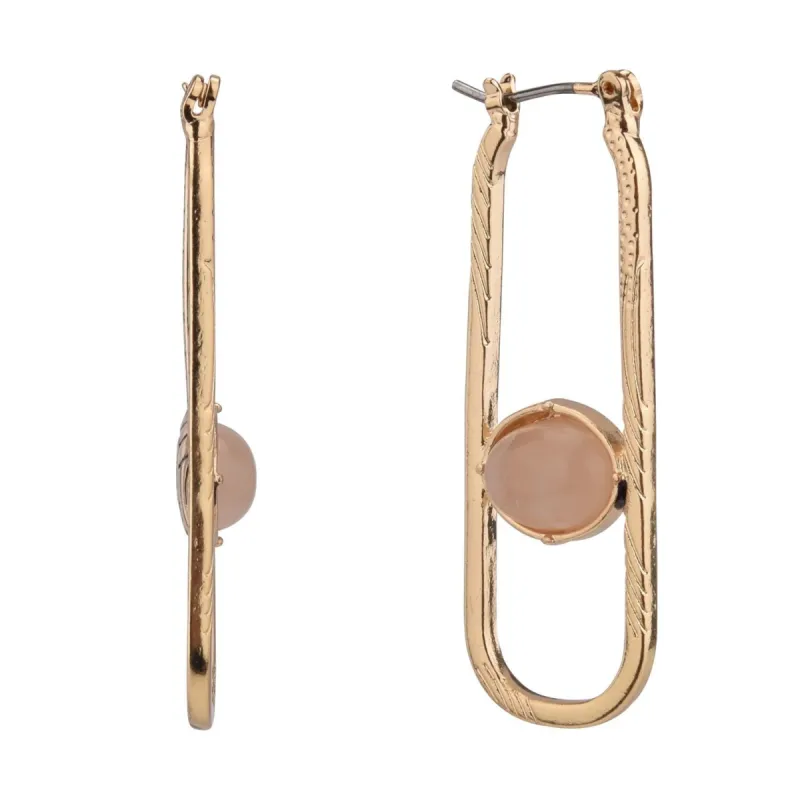Elongated Hoop Earrings sold by Lord & Taylor