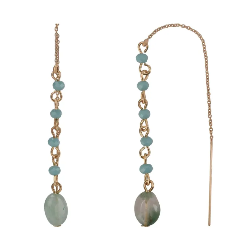 Linear Beaded Threader Earrings sold by Lord & Taylor