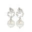 Sterling Silver Pearl & White Sapphire Circle Earrings sold by Lord & Taylor product image thumbnail 2