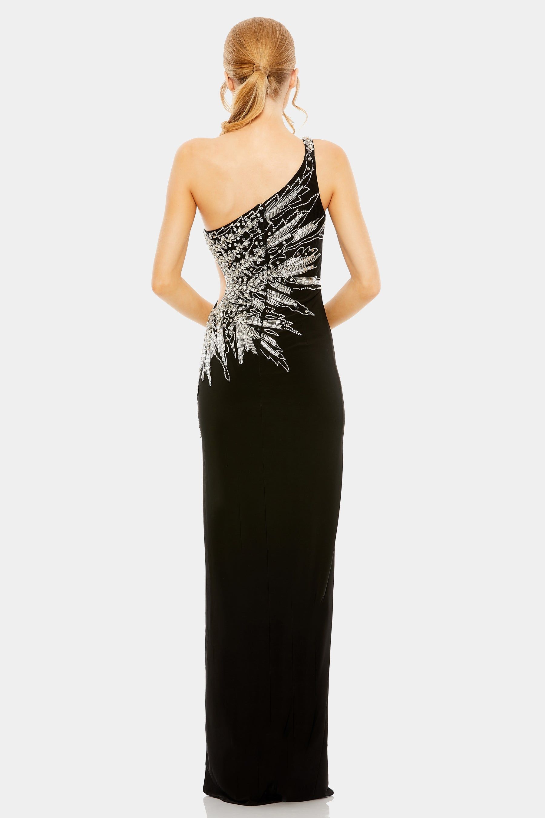 Embellished One Shoulder Cut Out Gown sold by Lord & Taylor product image thumbnail 2