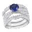Created Sapphire 3-Piece Bridal Ring Set sold by Lord & Taylor product image thumbnail 4
