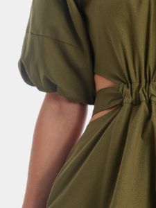 Balloon Sleeve Mini Dress With Cutout Back Tie sold by Lord & Taylor