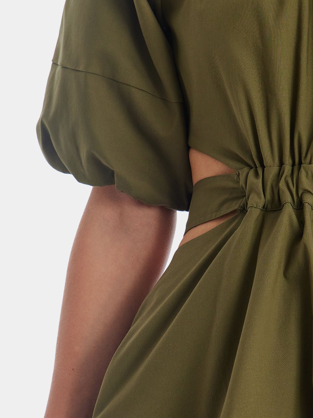 Balloon Sleeve Mini Dress With Cutout Back Tie sold by Lord & Taylor product image thumbnail 5