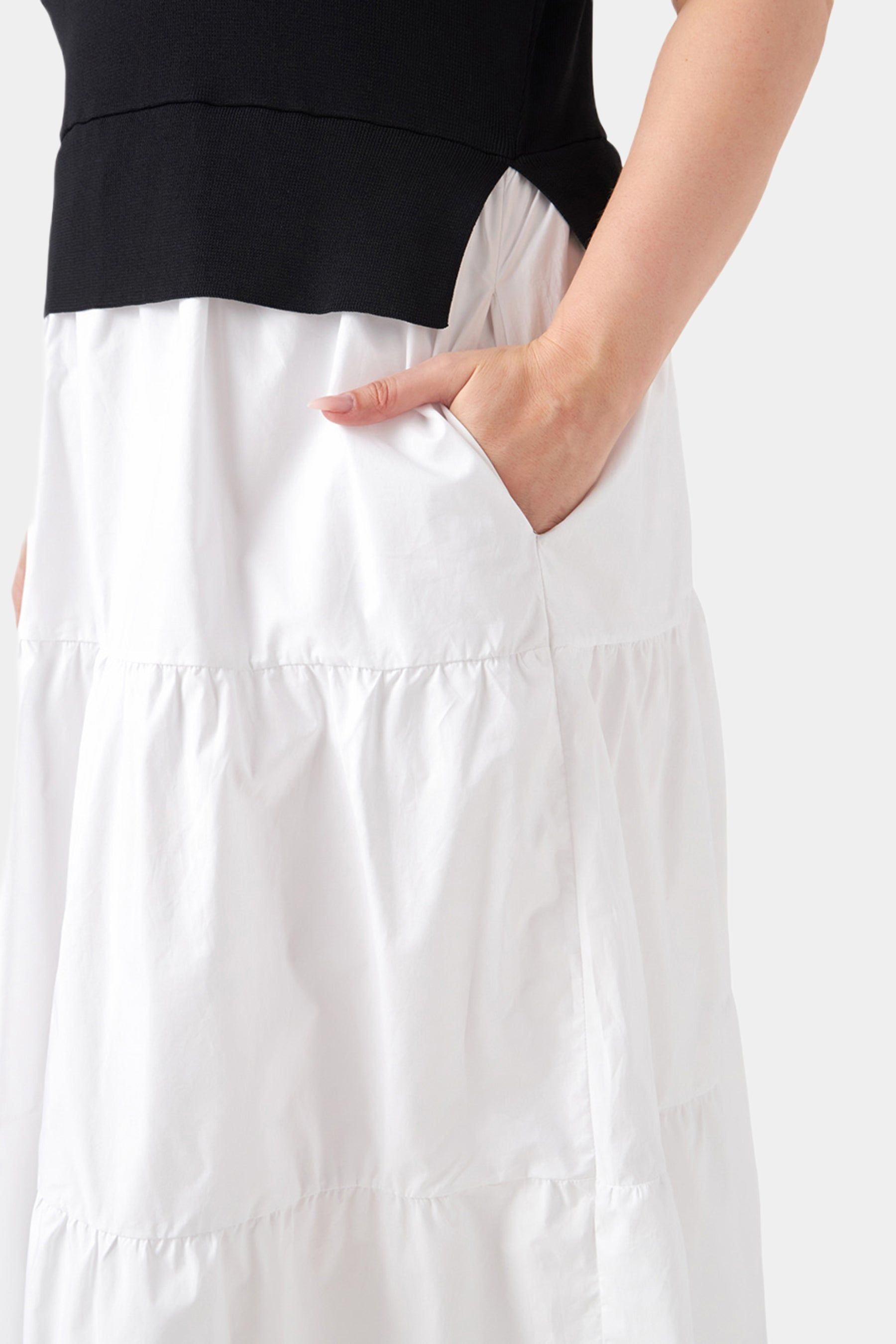 Mixed Media Short Sleeve Maxi Dress sold by Lord & Taylor product image thumbnail 3