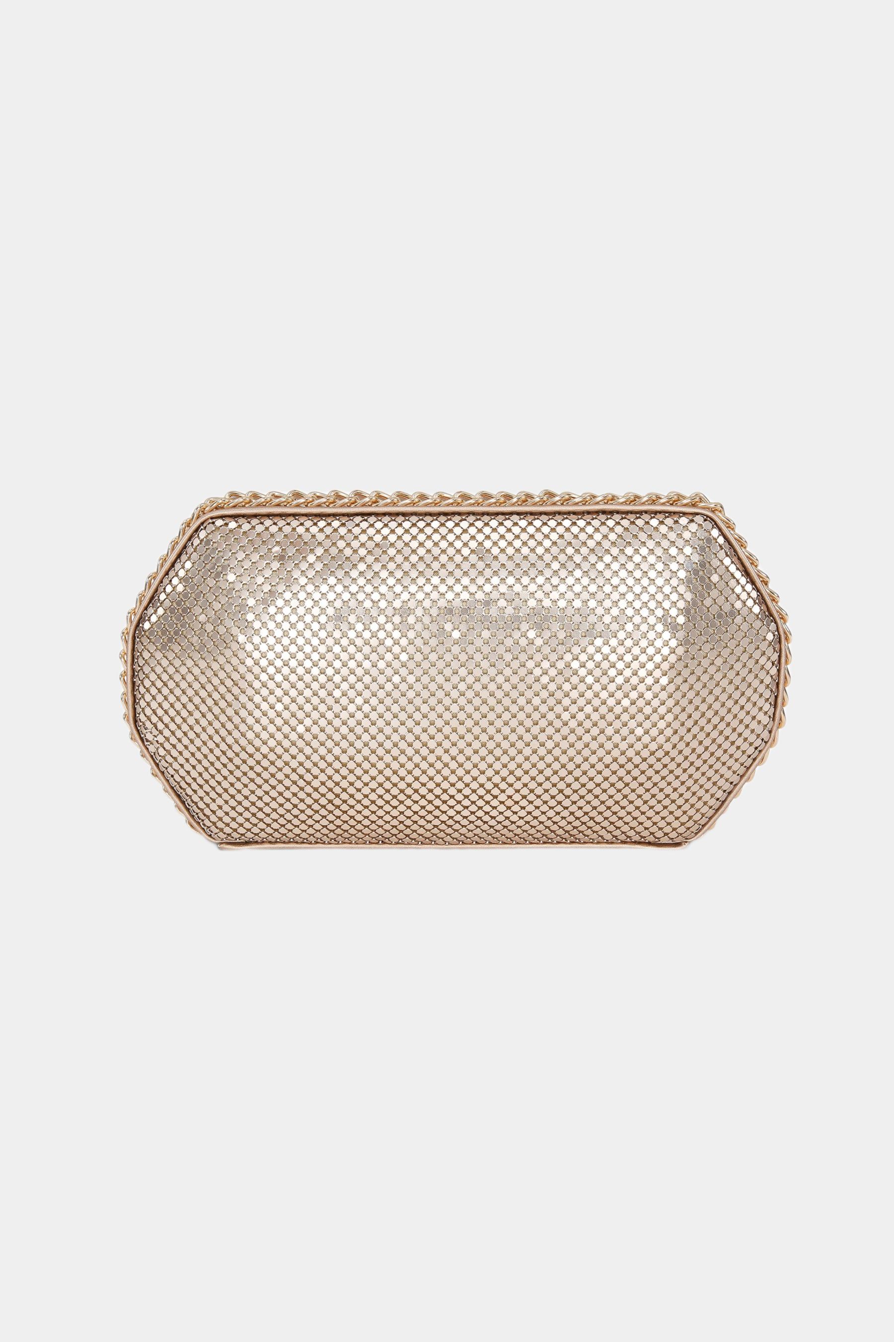 Quinn Metal Mesh Minaudiere Clutch Bag sold by Lord & Taylor