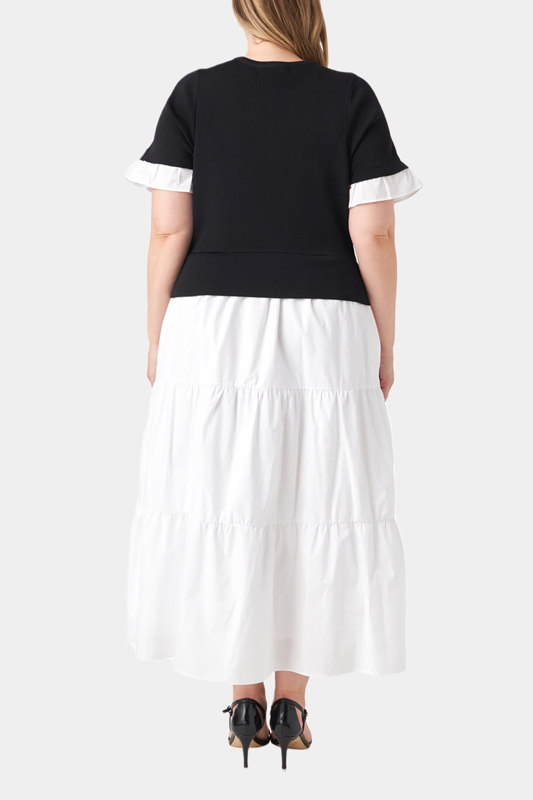 Mixed Media Short Sleeve Maxi Dress sold by Lord & Taylor product image thumbnail 2