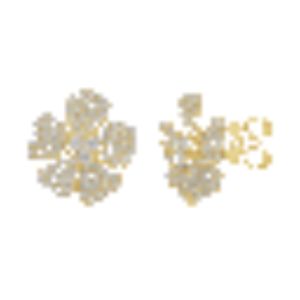 14K Gold and Diamond Flower Stud Earrings sold by Lord & Taylor