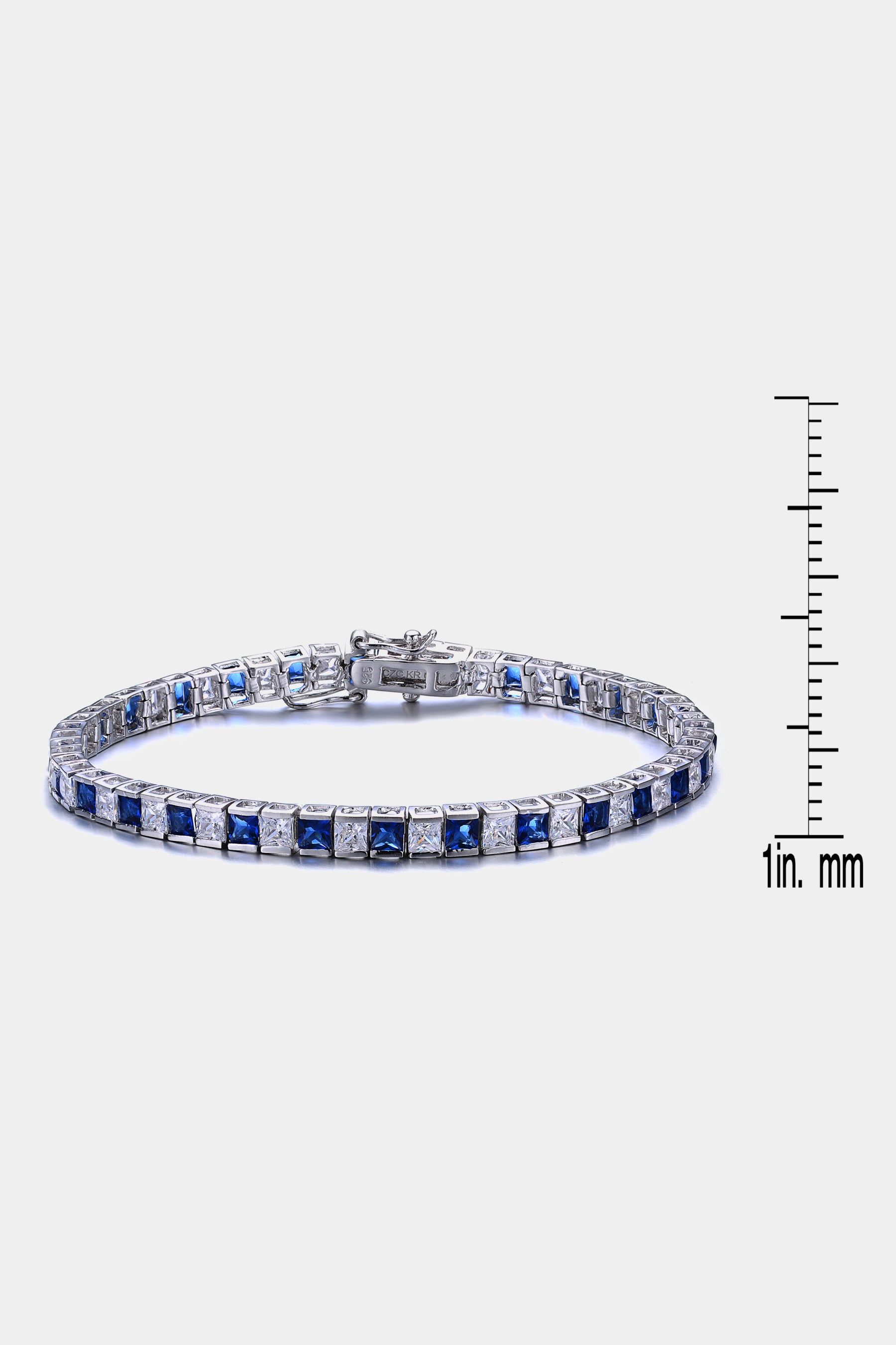 CZ Blue Tennis Bracelet sold by Lord & Taylor product image thumbnail 3