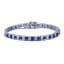 CZ Blue Tennis Bracelet sold by Lord & Taylor product image thumbnail 4