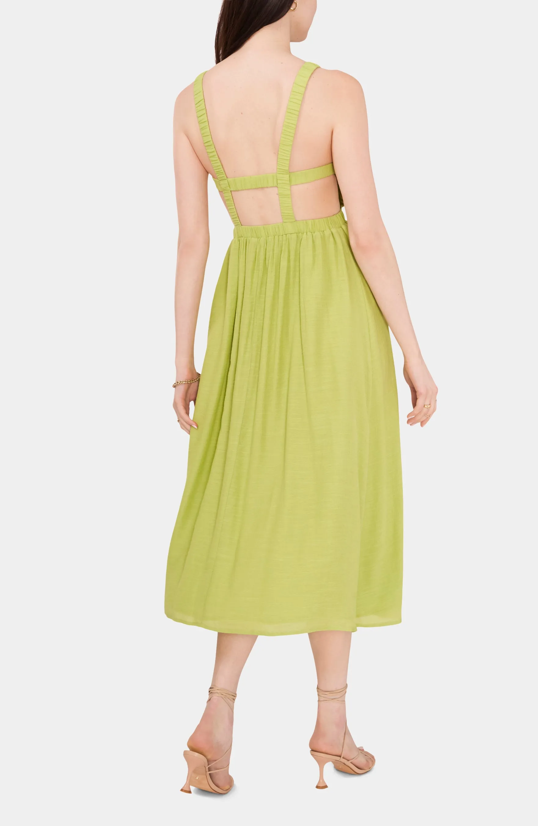 Sleeveless Back Cut-Out Midi Dress sold by Lord & Taylor product image thumbnail 2