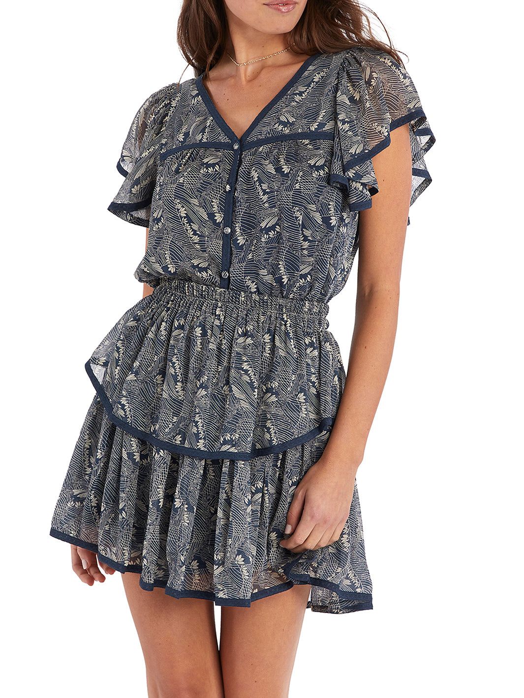 Flutter Sleeve Blouse sold by Lord & Taylor