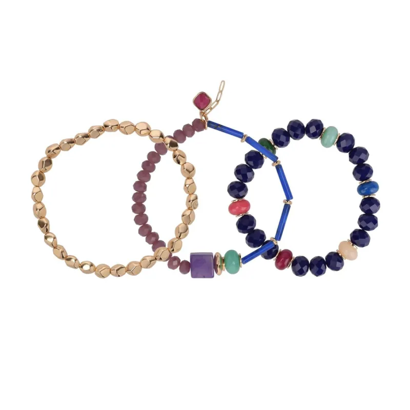 Three Row Stretch Bracelet Set sold by Lord & Taylor