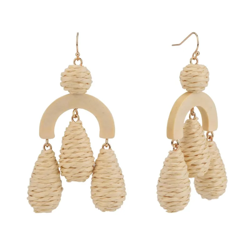 Rattan Bead Chandelier Earrings sold by Lord & Taylor