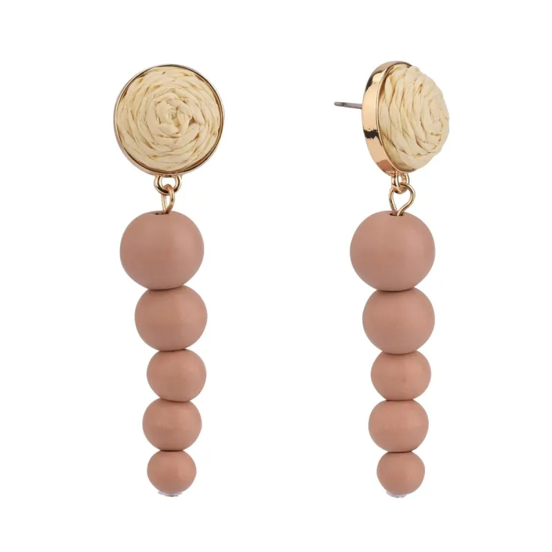 Wood Bead Linear Earrings sold by Lord & Taylor
