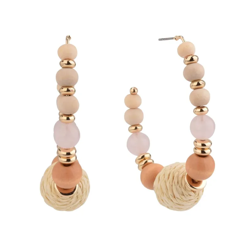 Beaded Hoop Earrings sold by Lord & Taylor