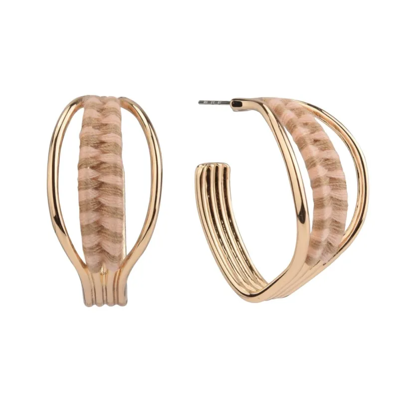 Cord Wrapped Hoop Earrings sold by Lord & Taylor