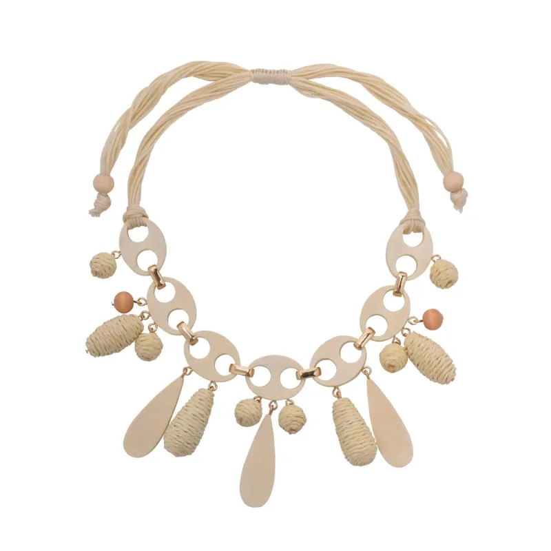 Wood Bead Statement Necklace sold by Lord & Taylor