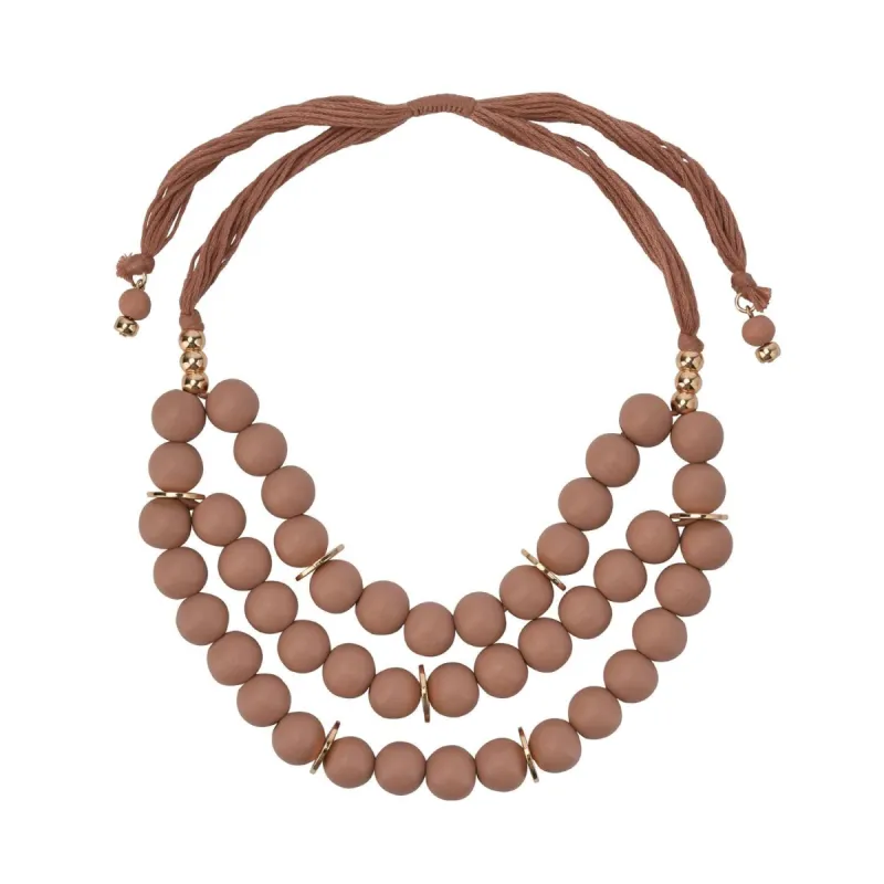 Wood Beaded Layered Necklace sold by Lord & Taylor