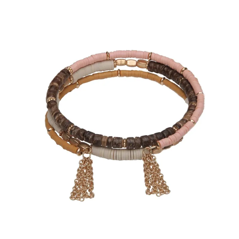 Mixed Bead Coil Bracelet sold by Lord & Taylor