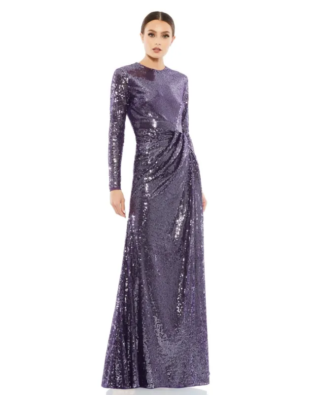 Long Sleeve High Neck Trumpet Gown sold by Lord & Taylor