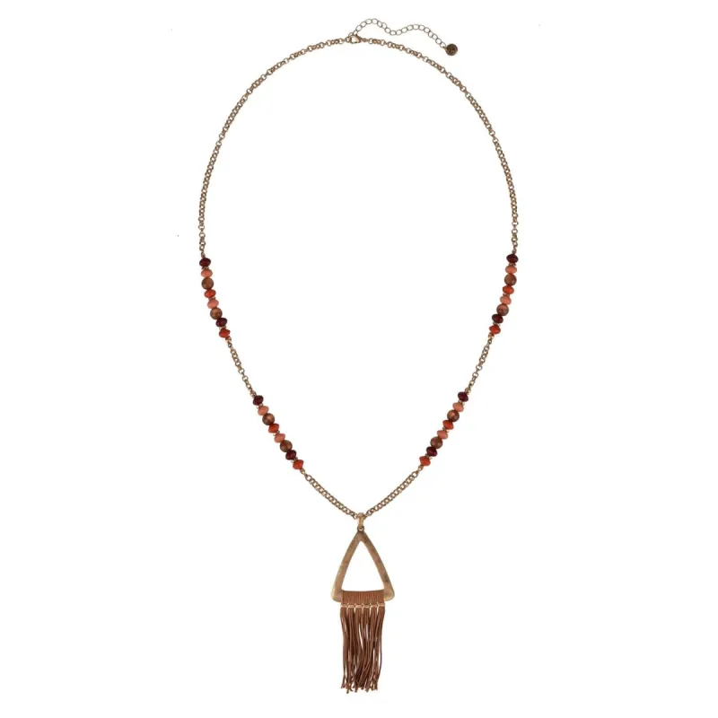 Bead Cord Tassel Necklace sold by Lord & Taylor