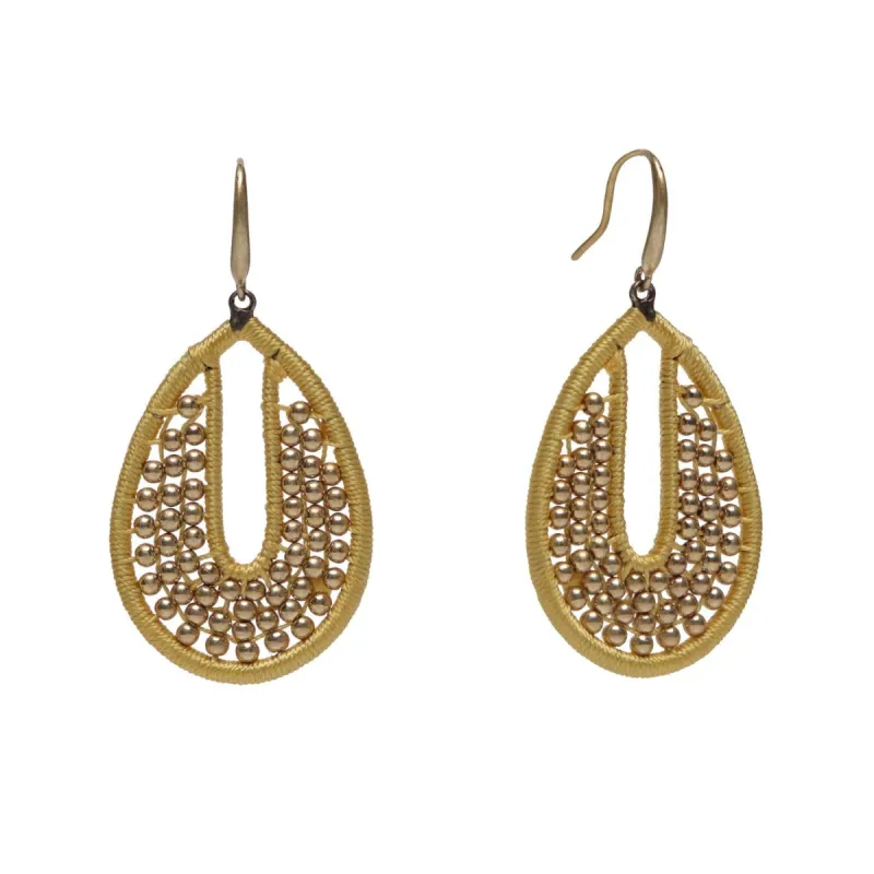 Thread Wrapped Teardrop Earrings sold by Lord & Taylor