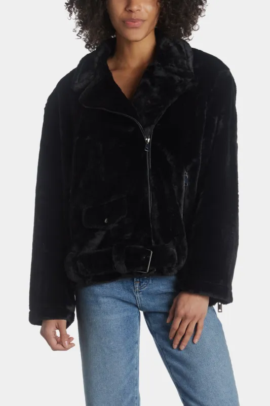 Fur Moto Jaket sold by Lord & Taylor