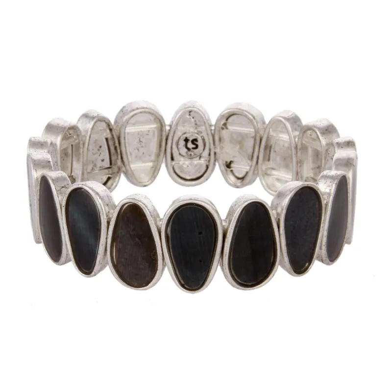 Jet MOP Stretch Bracelet sold by Lord & Taylor