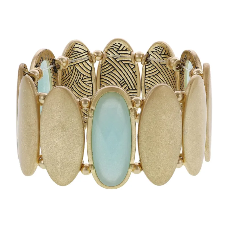 Faceted Stone Stretch Bracelet sold by Lord & Taylor