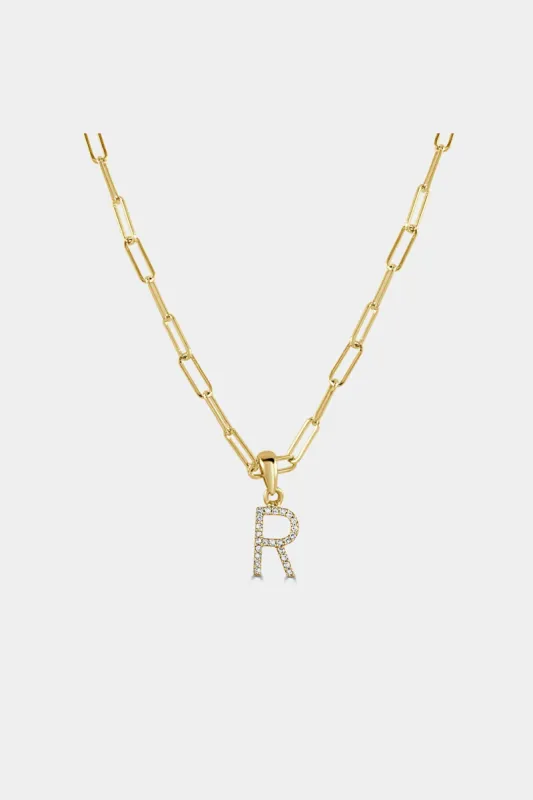 Baby Rectangle Diamond Intial Necklace  R sold by Lord & Taylor