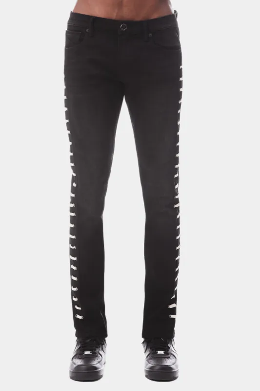 Strat Super Skinny Lace Jeans sold by Lord & Taylor