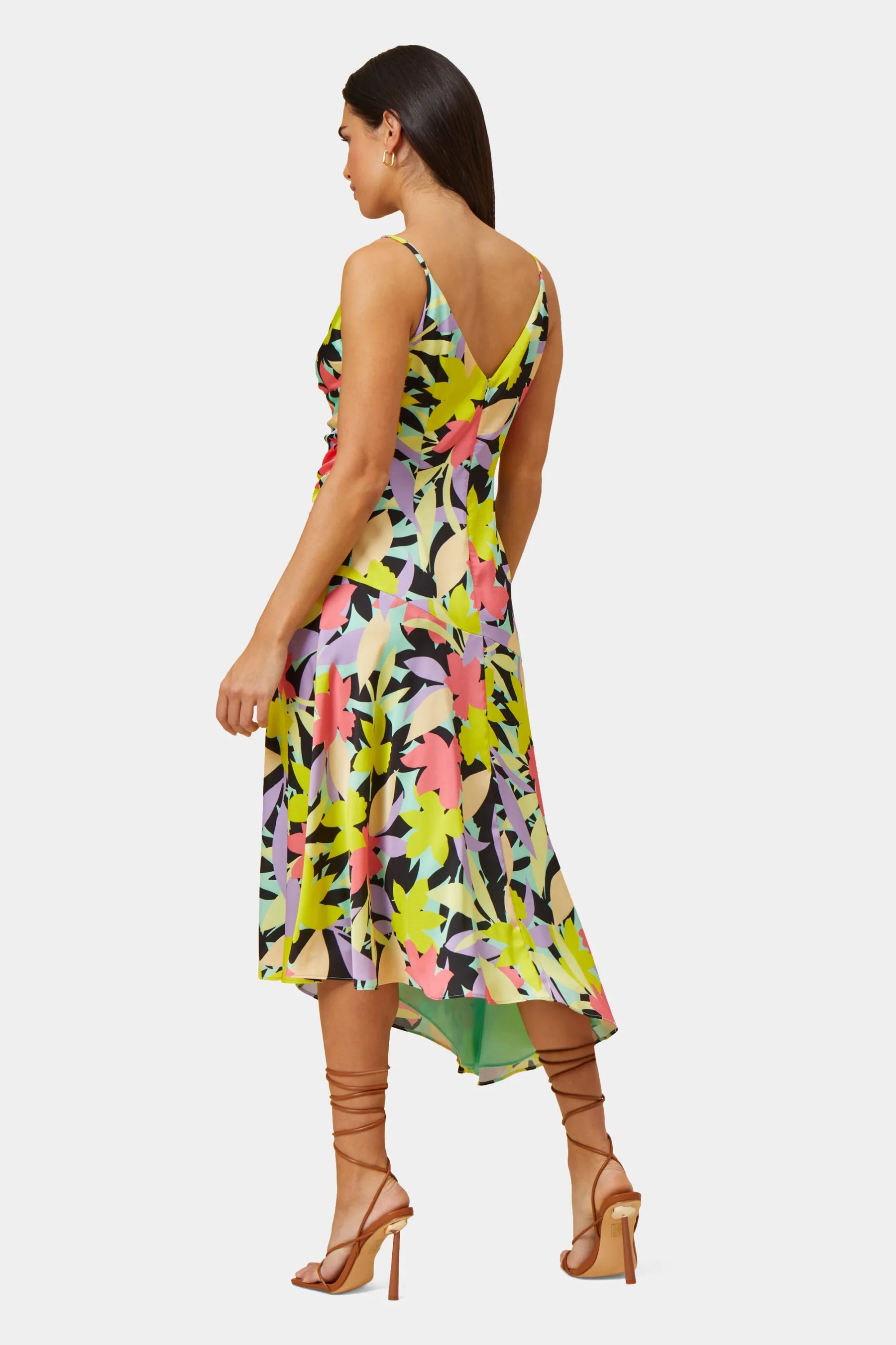 V-Neck Asymmetrical Midi Dress sold by Lord & Taylor product image thumbnail 4
