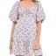 Floral Puff Sleeve Mini Dress sold by Lord & Taylor product image thumbnail 4
