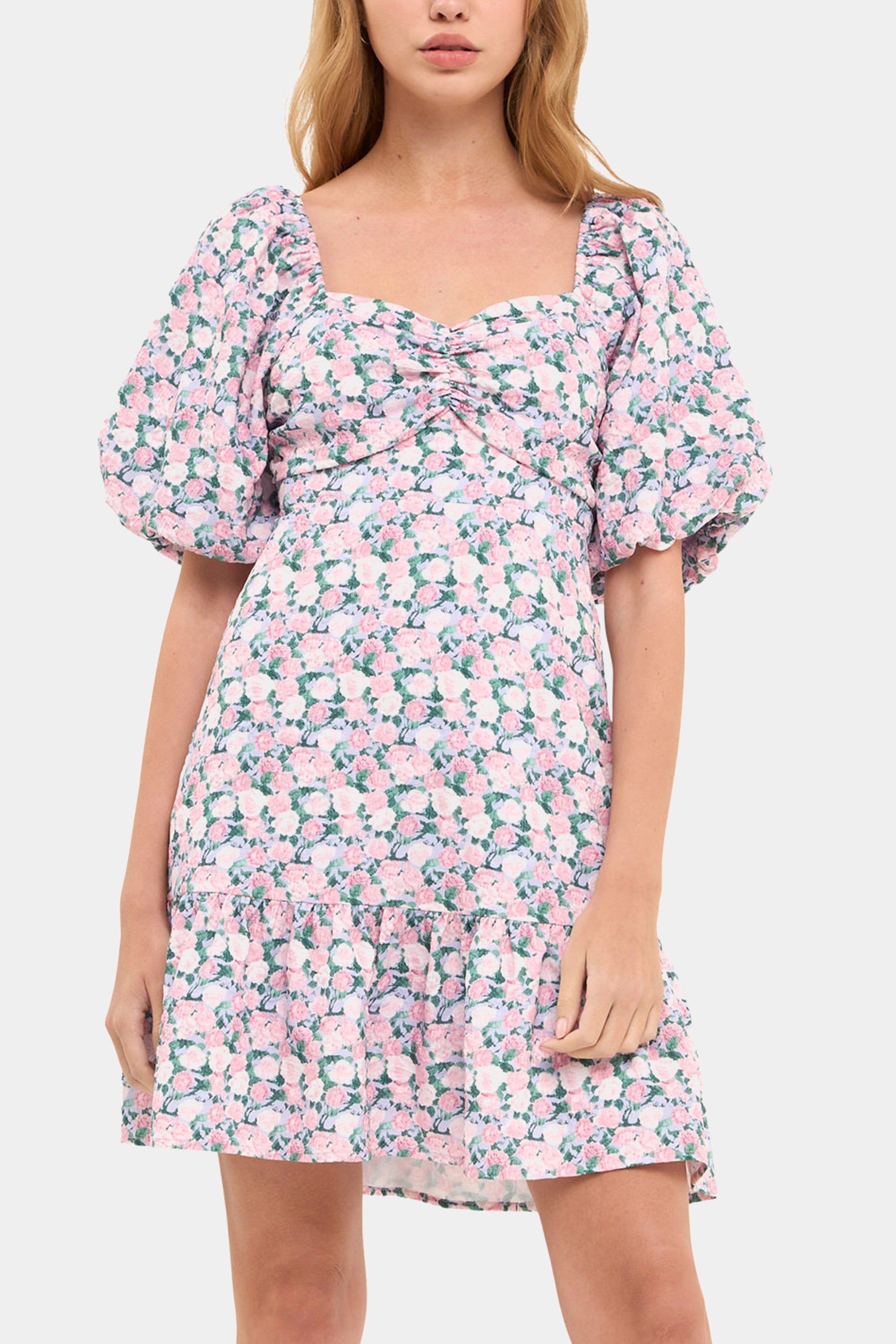 Floral Puff Sleeve Mini Dress sold by Lord & Taylor