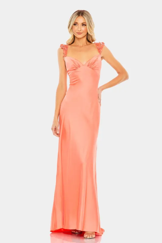 Embellished Cap Sleeve Empire Waist Column Gown sold by Lord & Taylor