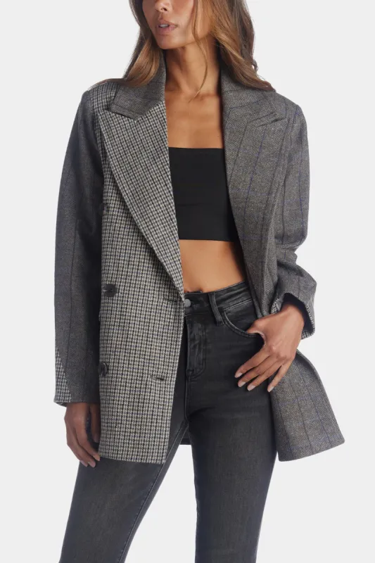 Mixed Pattern Double Breasted Blazer sold by Lord & Taylor